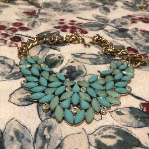 Turquoise fashion statement necklace